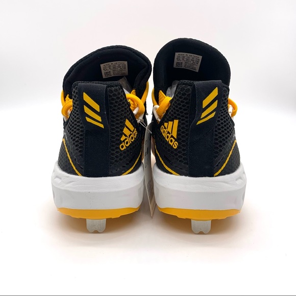 Adidas Mens Icon V Yellow Baseball Cleats main image 8